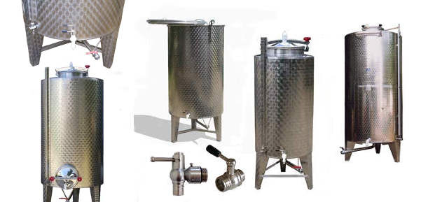 G R E C O store - contenitori serbatoi in acciaio inox per stoccaggio e  conservazione vino e olio