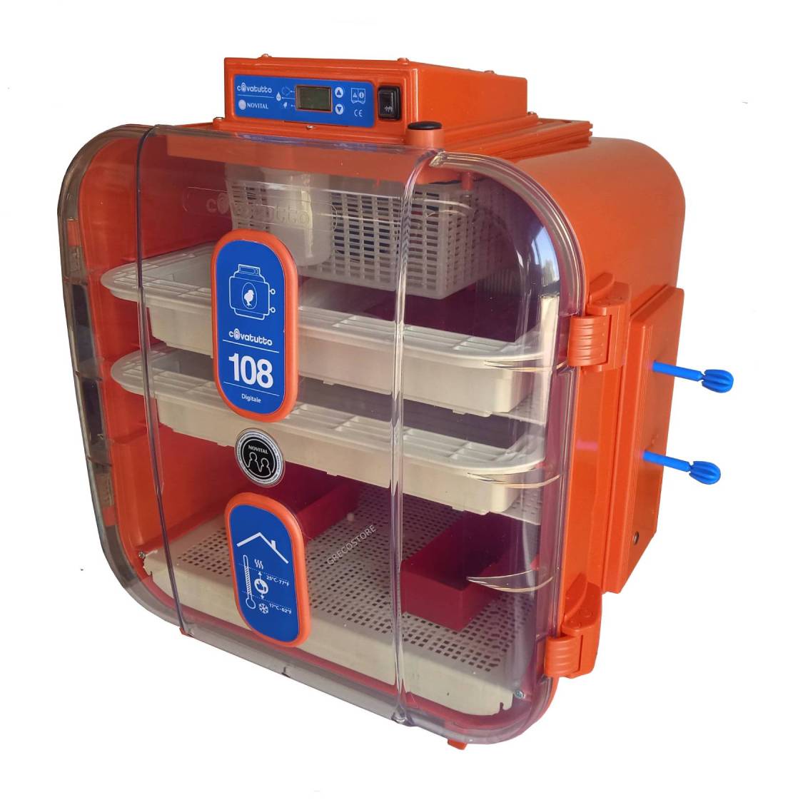 G R E C O store - incubatrice per uova COVATUTTO 108 DIGITALE semi- automatica, NOVITAL