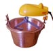 copper pot with mixer for cooking