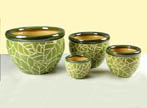 4 porta vasi in ceramica, set di 4 porta vasi, cache pot
