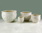 4 porta vasi in ceramica, set di 4 portavasi, cache pot