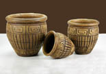 3 porta vasi in ceramica, set di 3 portavasi, cache pot