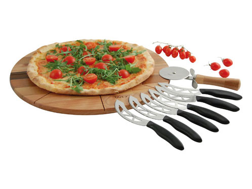 G R E C O store - tagliere per pizza con coltelli e rotella, WD LIFESTYLE
