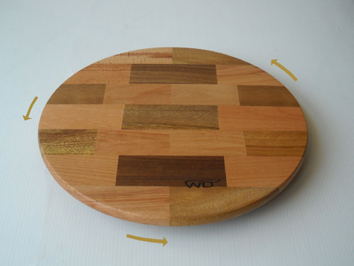 revolving tray crafted in wood, WED LIFESTYLE