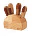 ceppo in legno con coltelli per formaggio, WD LIFESTYLE