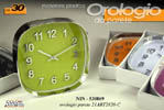 orologio da parete, colori assortiti