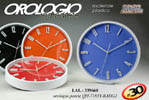 orologio da parete circolare cm. 35, colori assortiti