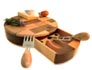 cheese cutting board with drawer and knives, WD LIFSTYLE